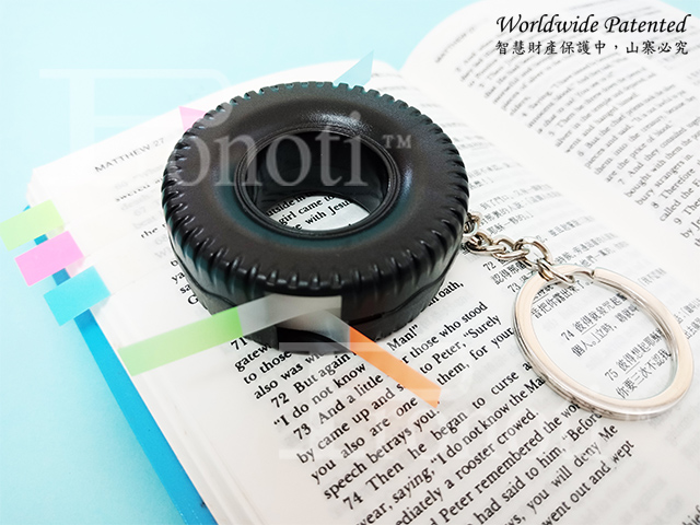 Mini Printing Film Flags with Tire Shape Dispenser + Key chain